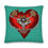 Thumbnail: Chained Down Heart Pillow Sea Green