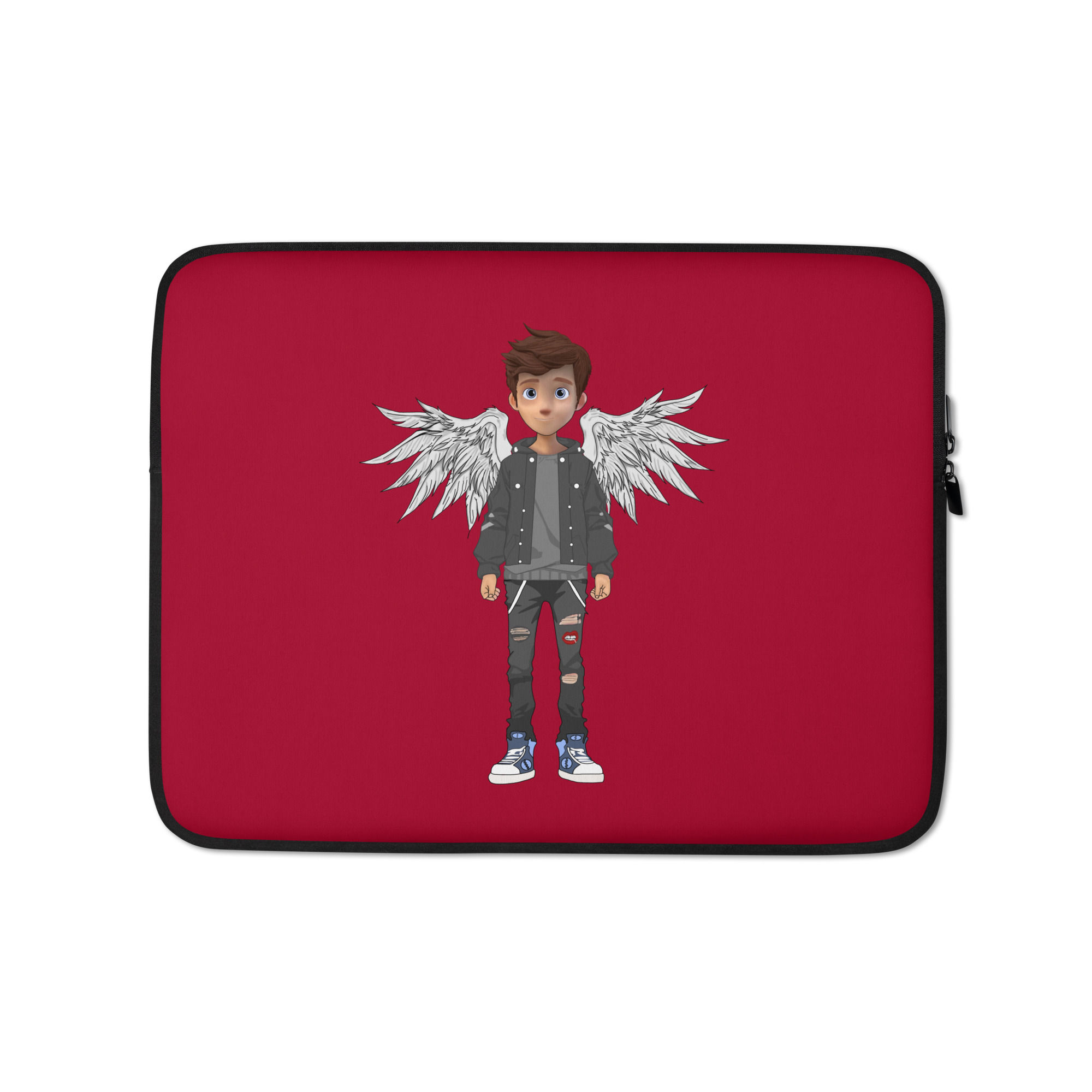 Human Angel Laptop Sleeve Red