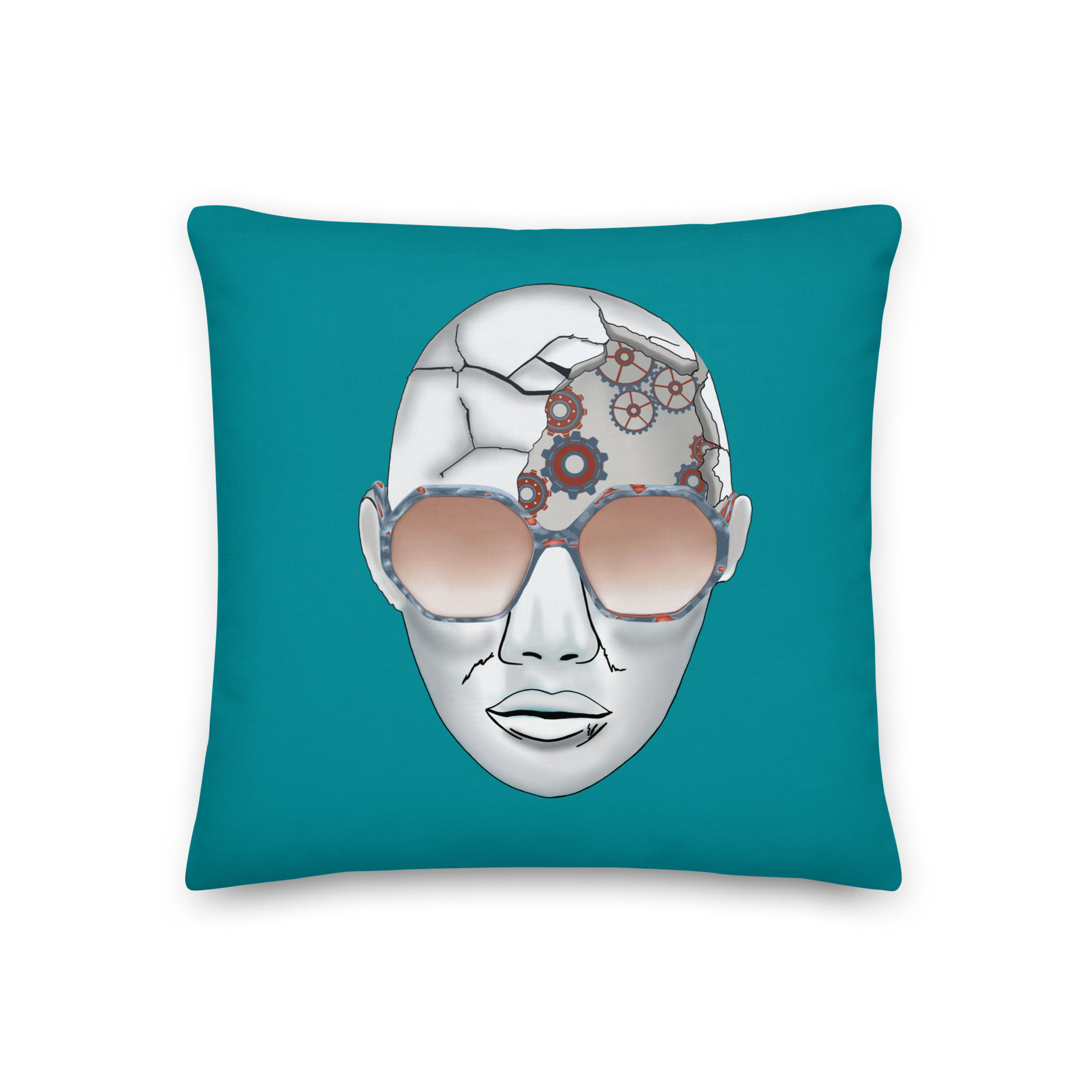 Thinking Life Pillow Sea Green