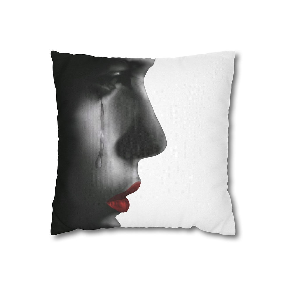 Emotional Art Pillowcase, Decorative Pillow, Unique Gift, Cozy Accent Home Decor