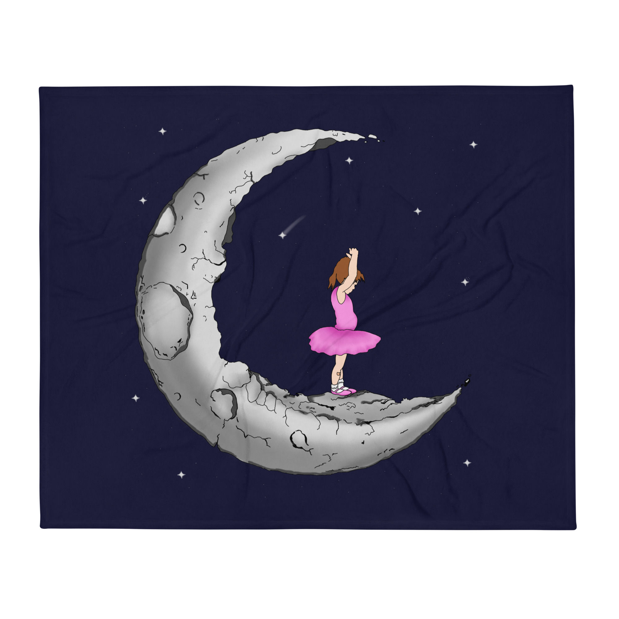 Dancing on the Moon Throw Blanket