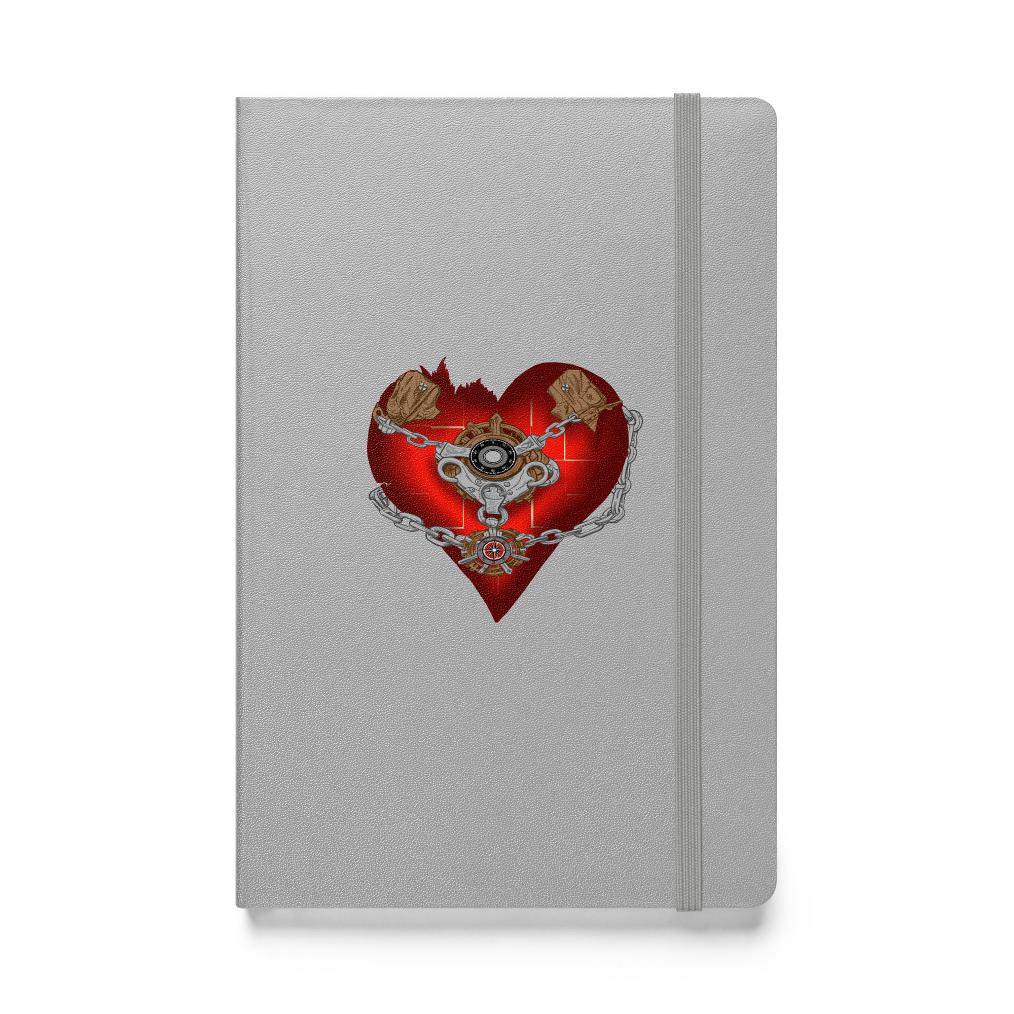 Chained Down Heart Hardcover Notebook
