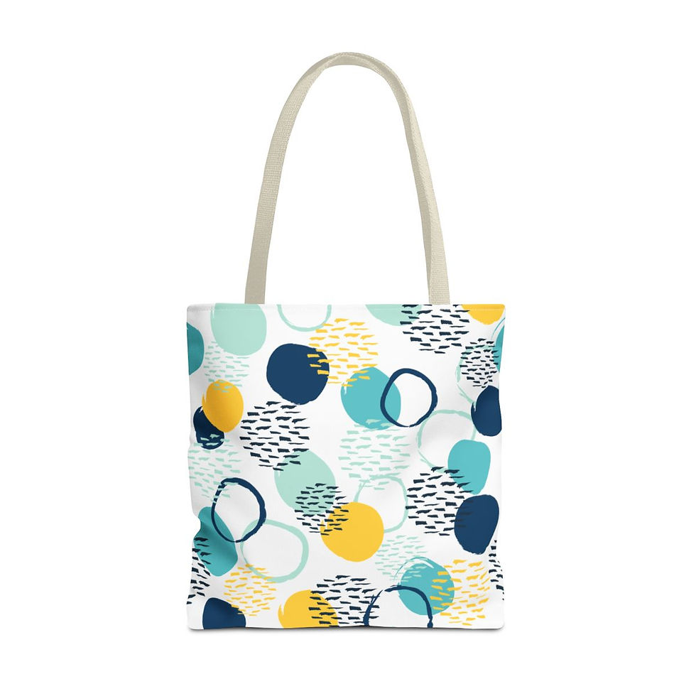 Thumbnail: Orange and Blue Tote Bag