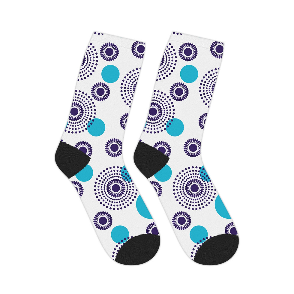 Thumbnail: Colorful Patterned Mid-length Socks for Everyday Comfort, Fun Gift, Casual Wear