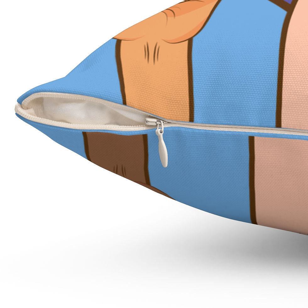 Thumbnail: LGBTQ Polyester Square Pillow Blue