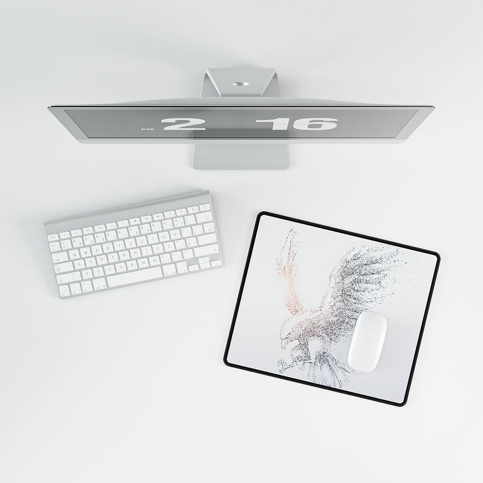 Thumbnail: Elegant Eagle Desk Mat, Office Decor, Workspace Accessory, Home Office