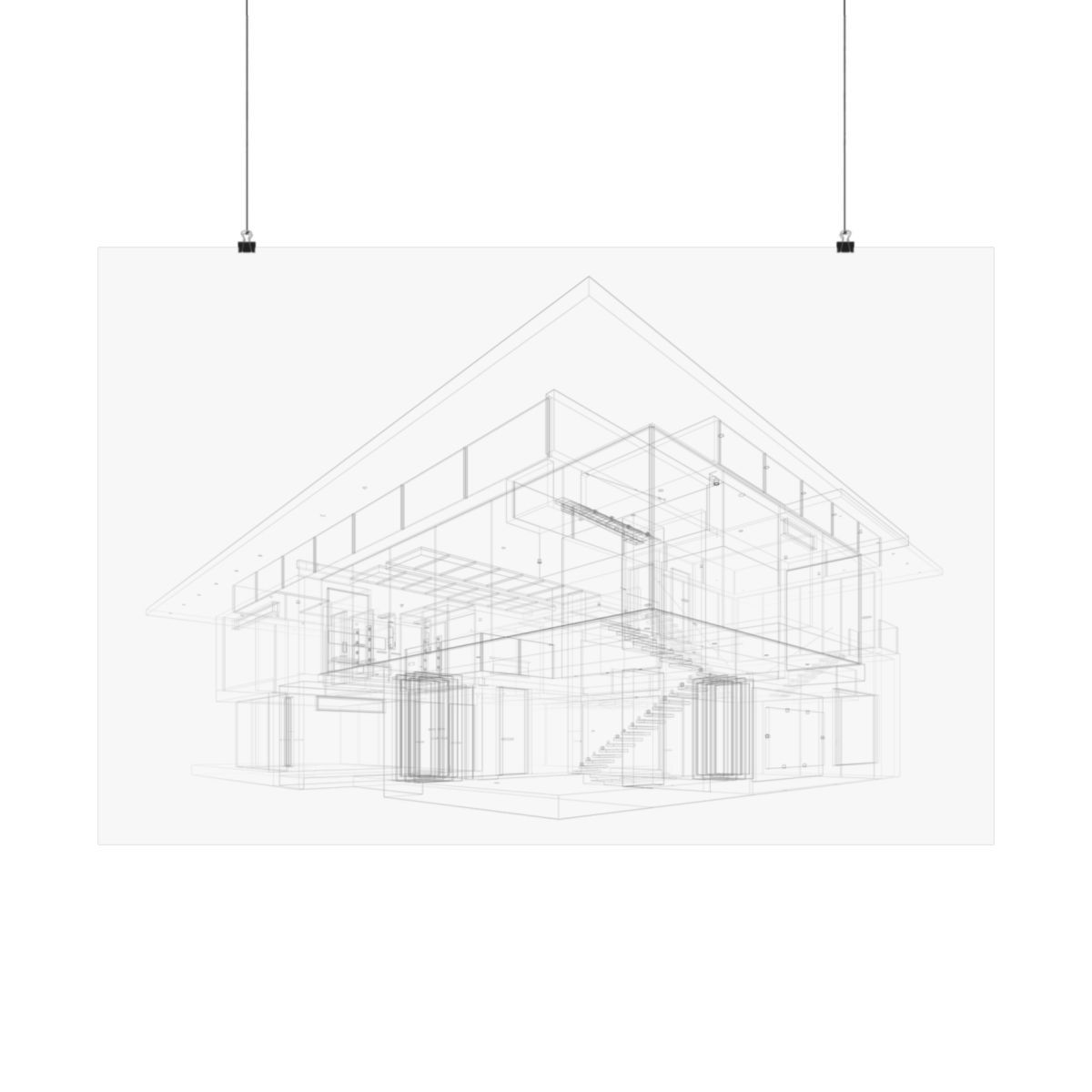 House Layout Matte Poster