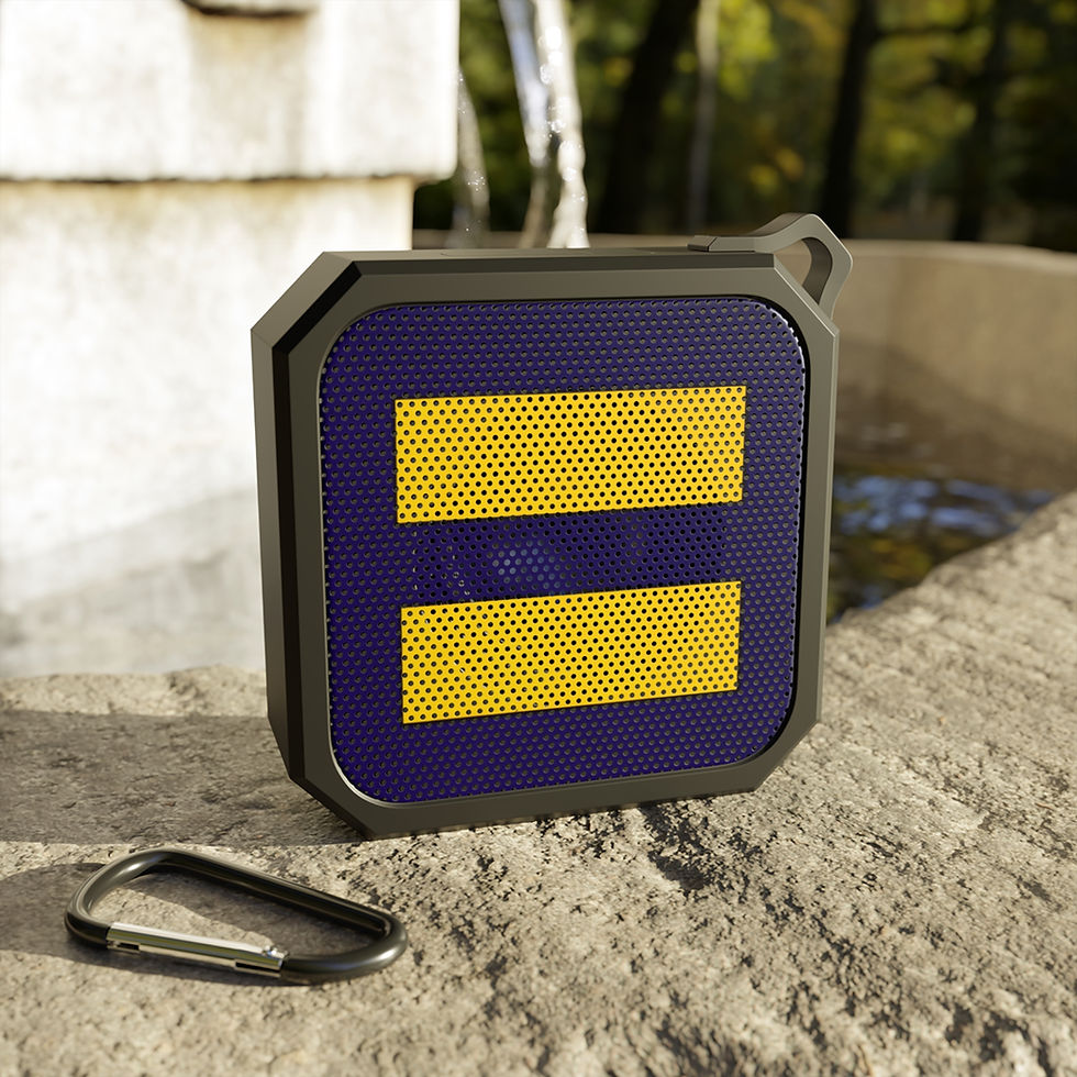 Outdoor Bluetooth Speaker with Equal Sign Design, Portable Waterproof Speaker