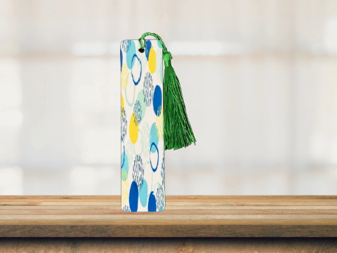 Thumbnail: Blue and Light Blue Circles on a Bookmark