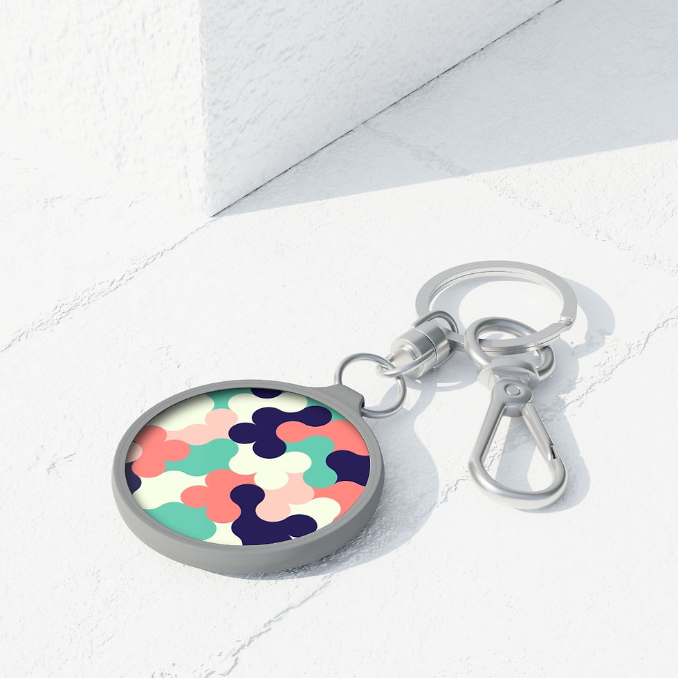 Thumbnail: Multicolor Ears Keyring Tag