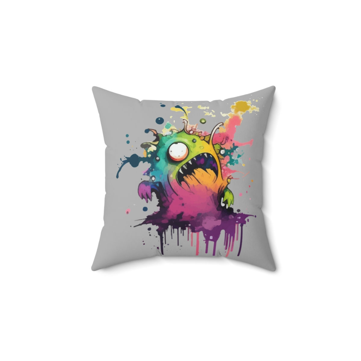Monster B Polyester Square Pillow