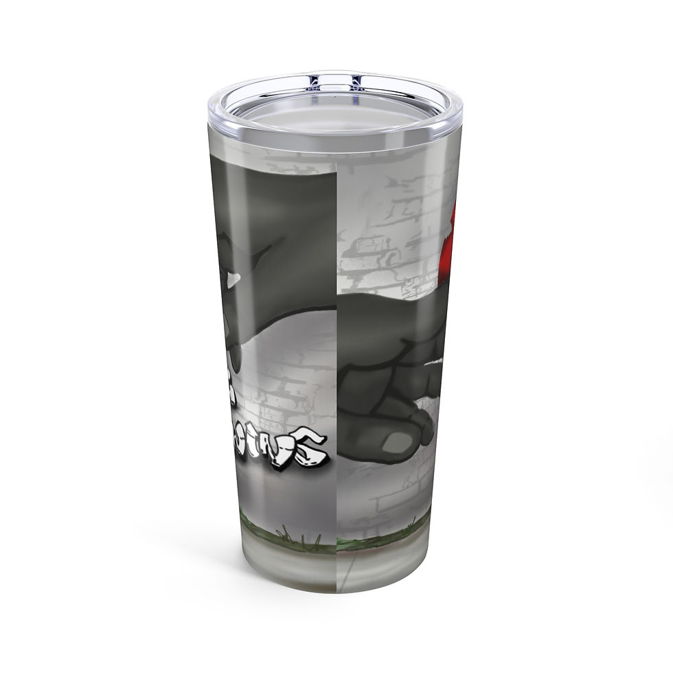 LGBTQ Art 20oz Tumbler, Travel Mug, Gift for Artists, Street Art Enthusiasts