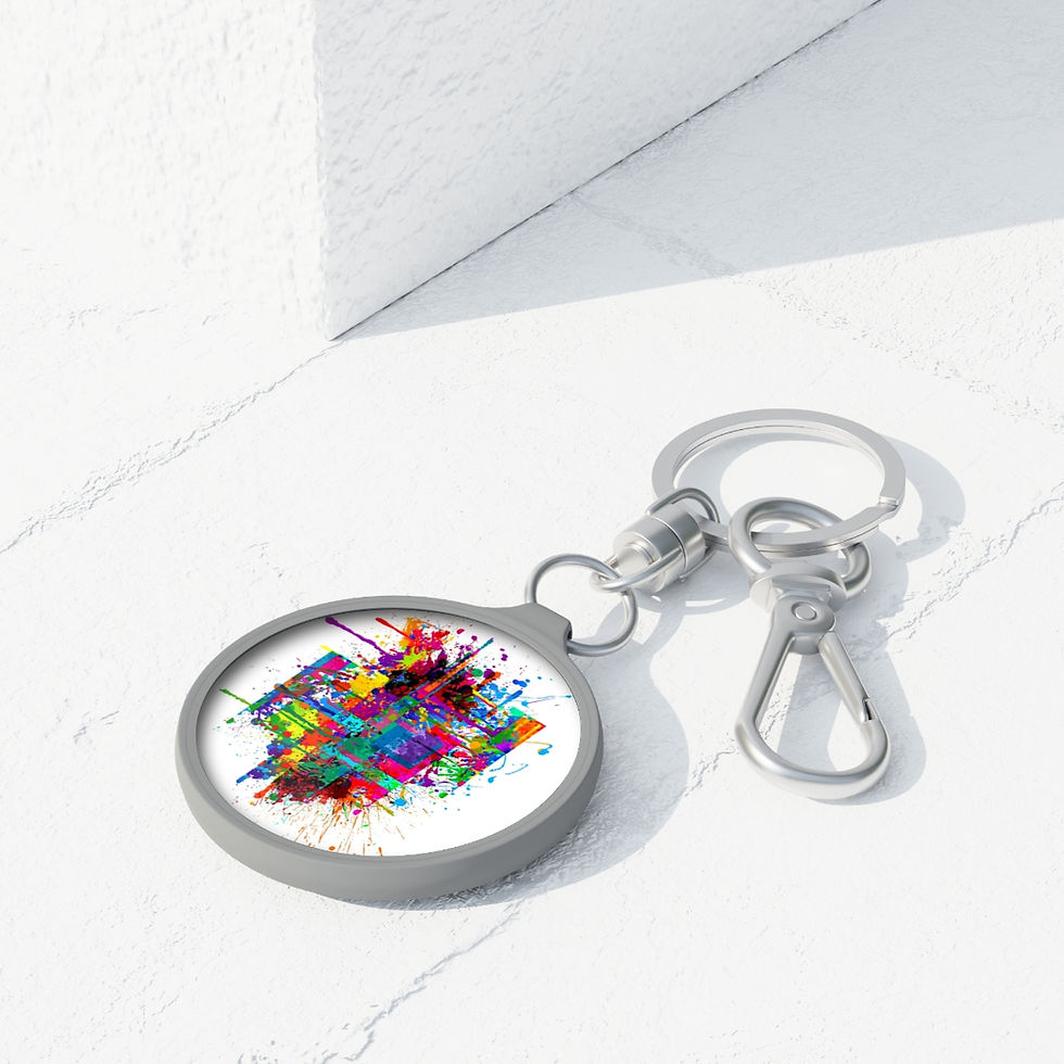 Thumbnail: Paint Art Keyring Tag