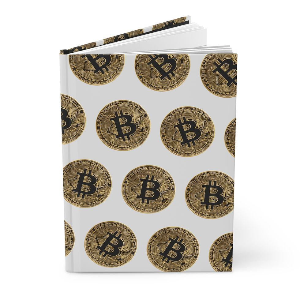 Thumbnail: Bitcoin-Themed Hardcover Journal, Cryptocurrency Notebook, Crypto Enthusiasts