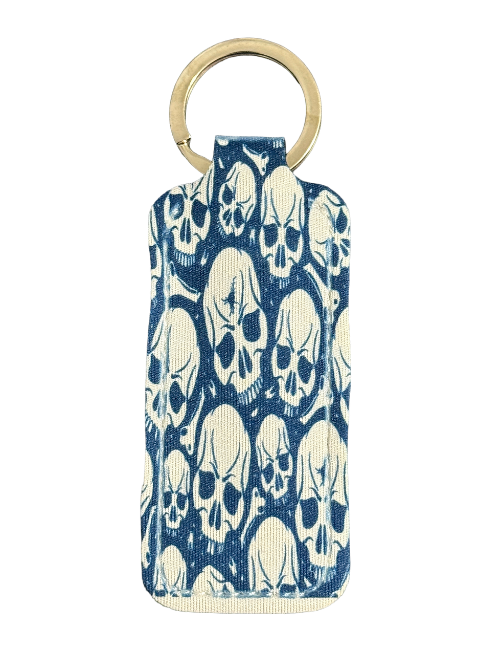 Thumbnail: Handmade skull chapstick holder keychain