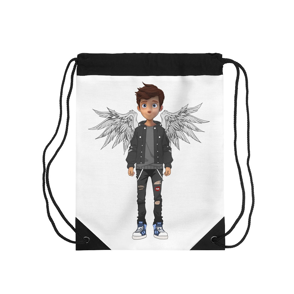 Human Angel Drawstring Bag A