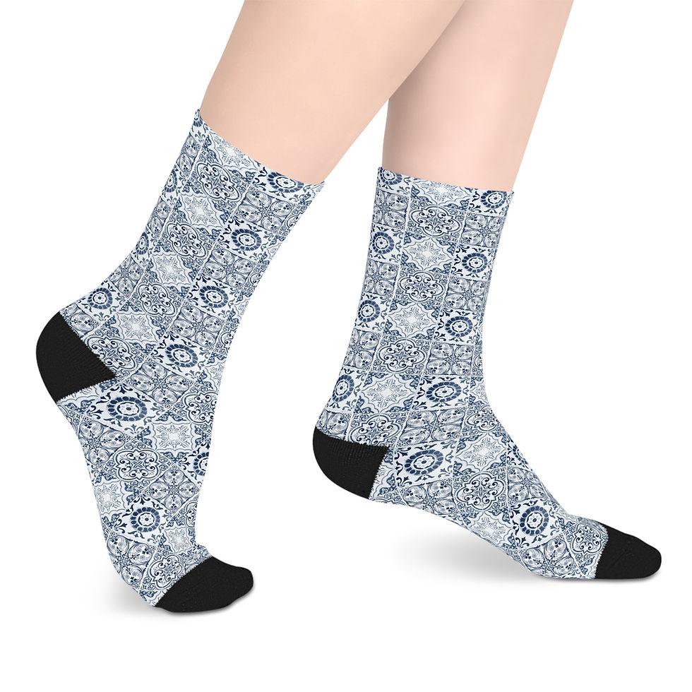Thumbnail: Chic Patterned Mid-Length Socks, Cozy Gift, Fun Accessories, Casual Wear