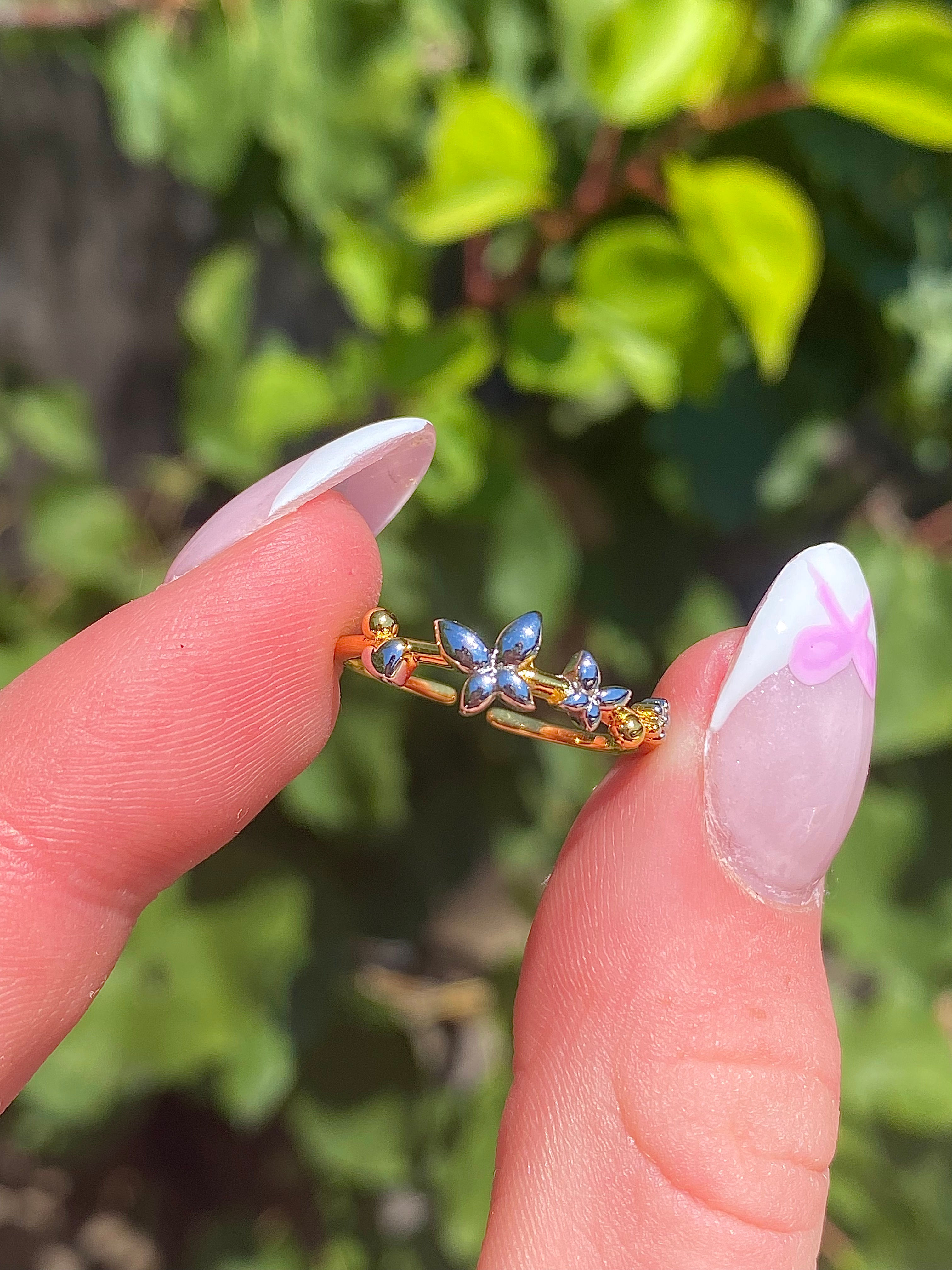 Blossoming Butterfly Ring