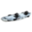 Kayak confort 2 adultes + 1 enfant