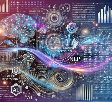 DALL·E 2024-11-28 18.37.43 - A futuristic and artistic visualization of Natural Language P