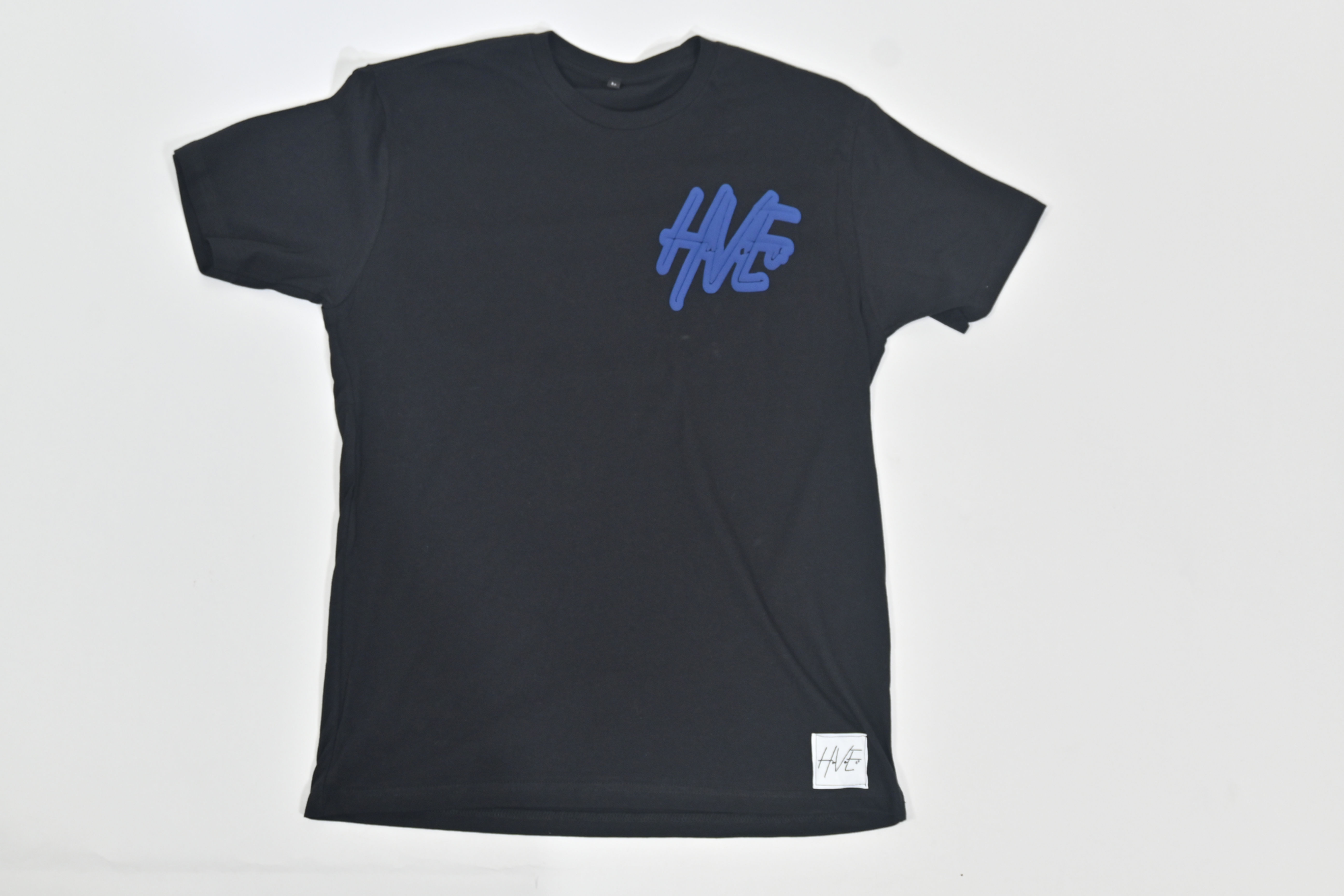 Black tee with Blue Signature