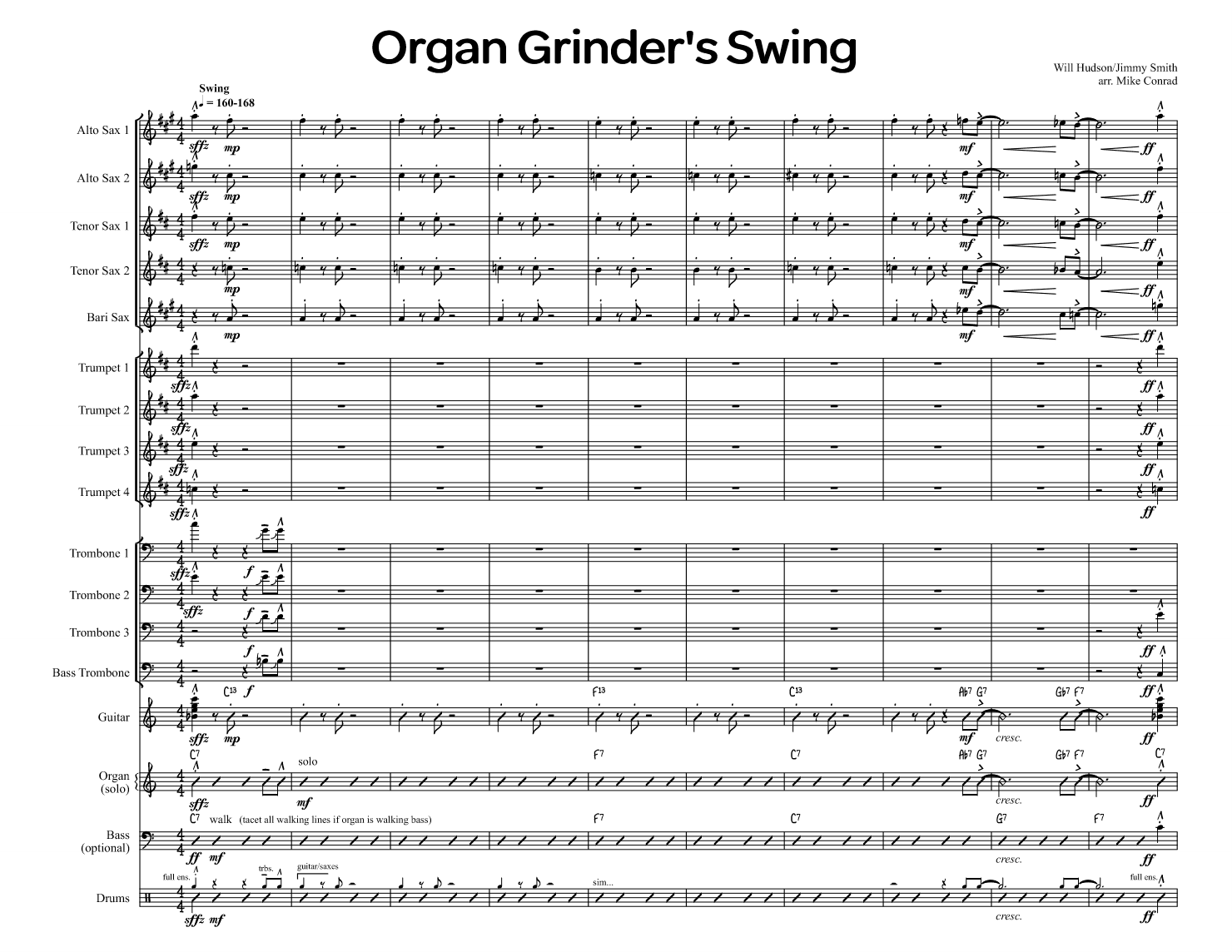 Organ Grinder S Swing Mconradmusic organ grinder s swing
