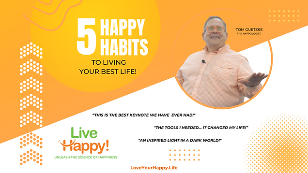 LiveHappy! Speaking | Keynote speaker
