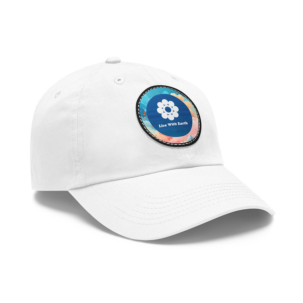 Miniatura: Dad Hat with Leather Patch (Round)