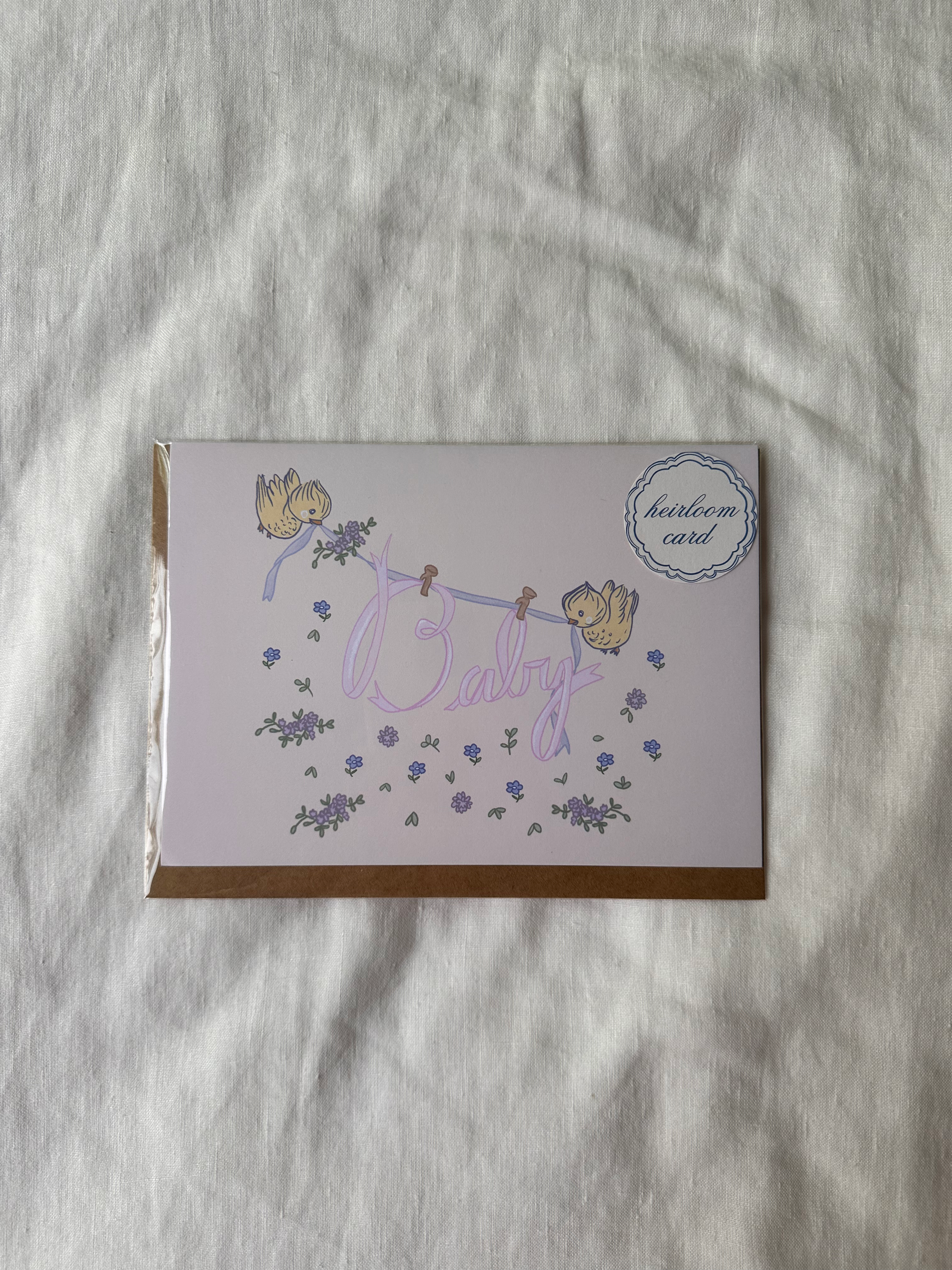 Baby ~ heirloom card