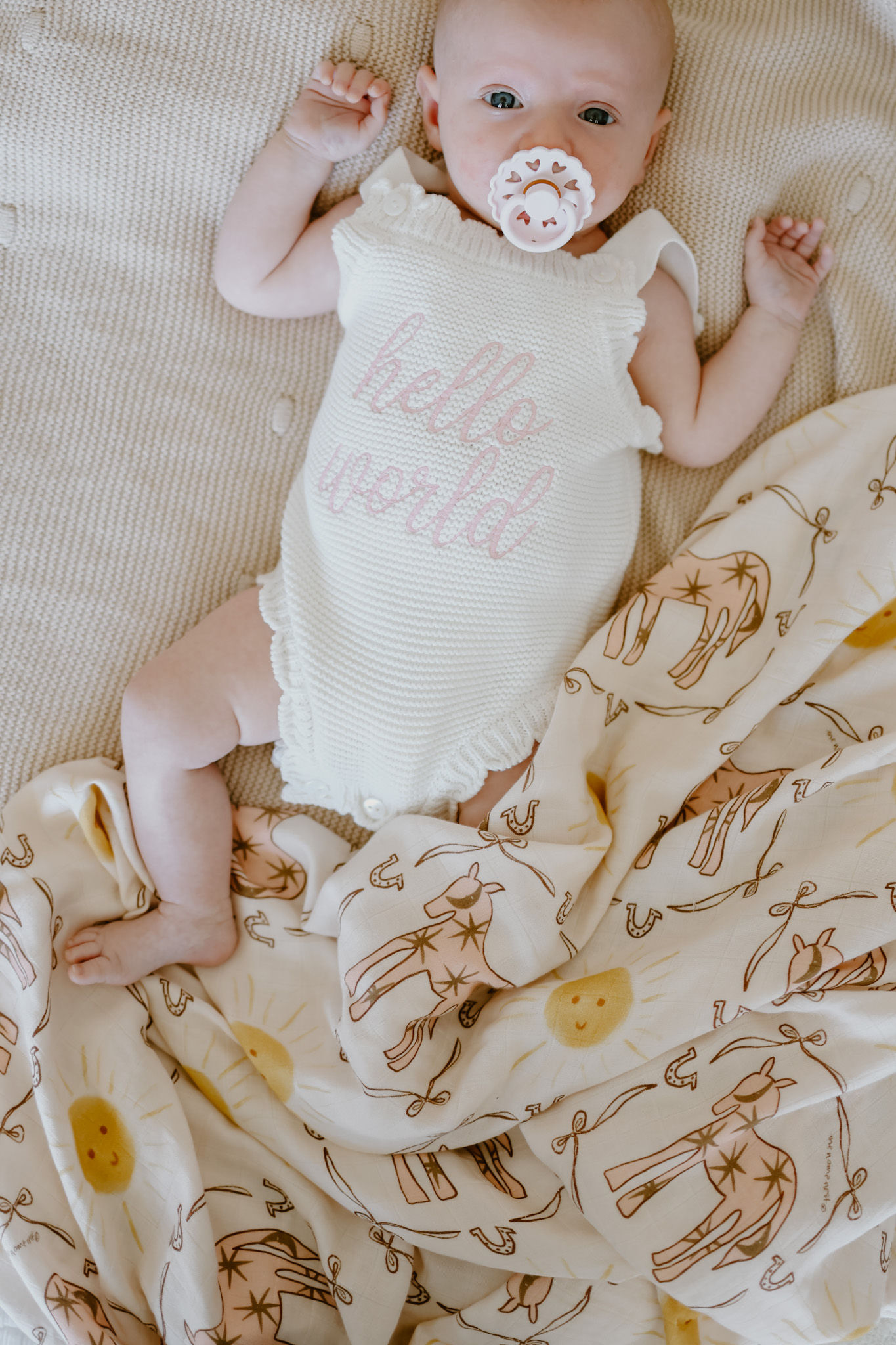 pink pony club - baby swaddle wrap