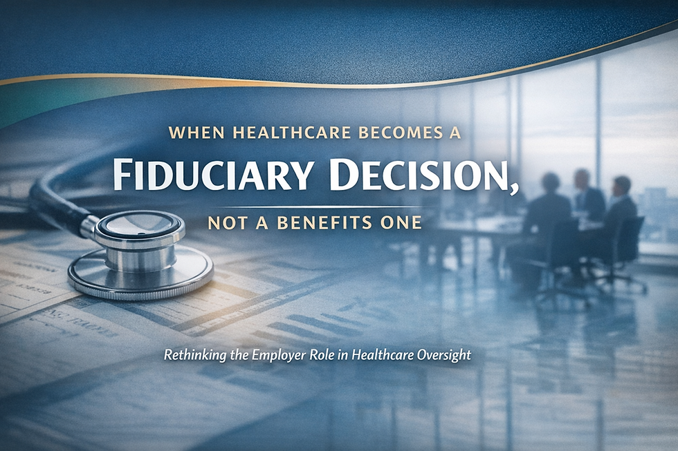 When Healthcare Becomes a Fiduciary Decision, Not a Benefits One
