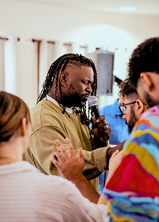 Pastor Theo Pierre Praying