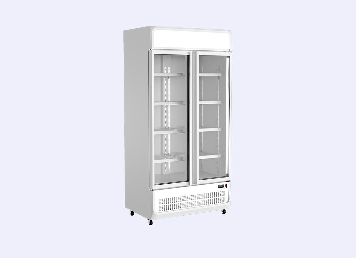 BCV-NL-850 Bottle cooler vertical display cases with light box