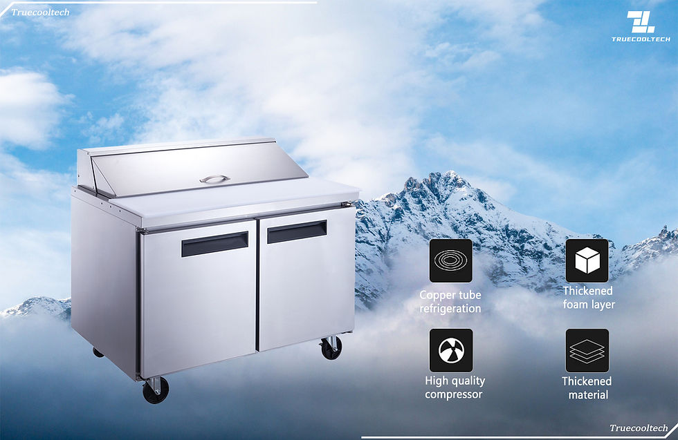 Thumbnail: TSP48-12-S2 48" Refrigerated Sandwich Prep Table 12 1/6 Pan Capacity