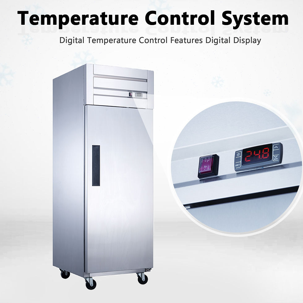 Miniature : D28AR 28" Stainless Steel Solid Door Reach-In Cmmercial Refrigerator