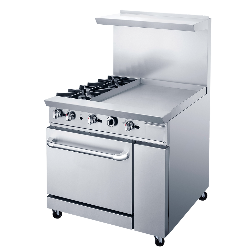Thumbnail: Gas Range /Oven for Restaurants TCR36-2B24GM NG~LP