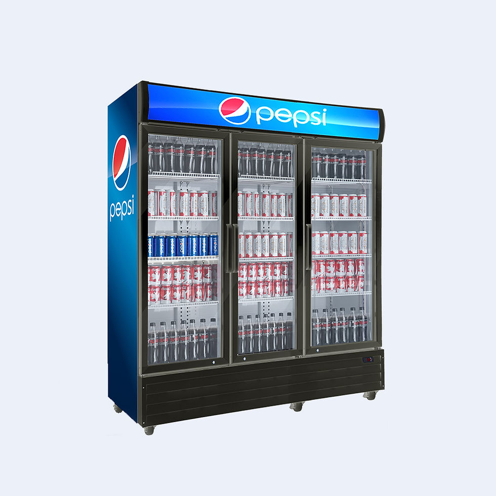 Thumbnail: TSM-69R Black Swing Glass Door Merchandiser Refrigerator with LED Lighting