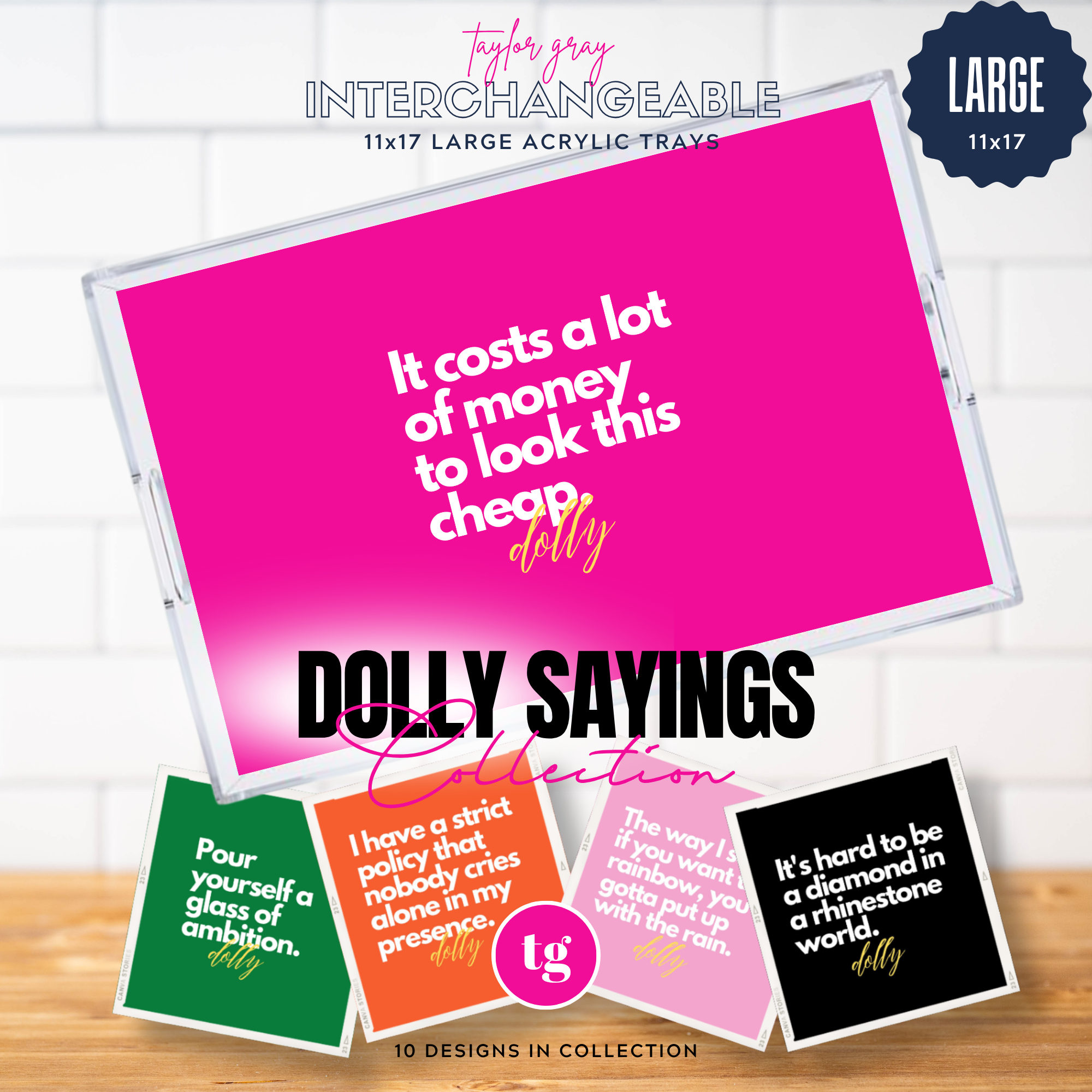 Dolly Sayings insert set ONLY