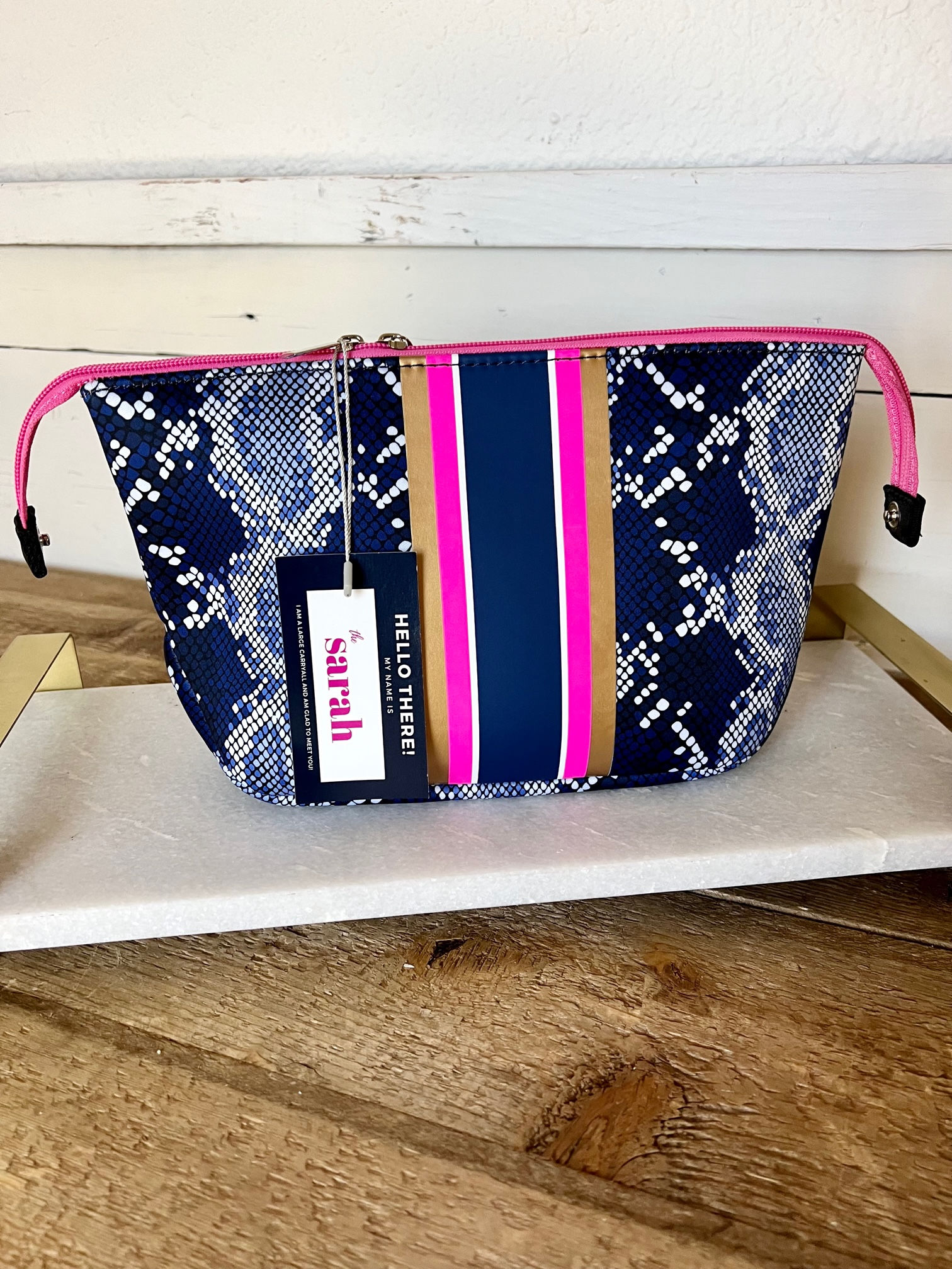 SARAH large carryall/makeup bag