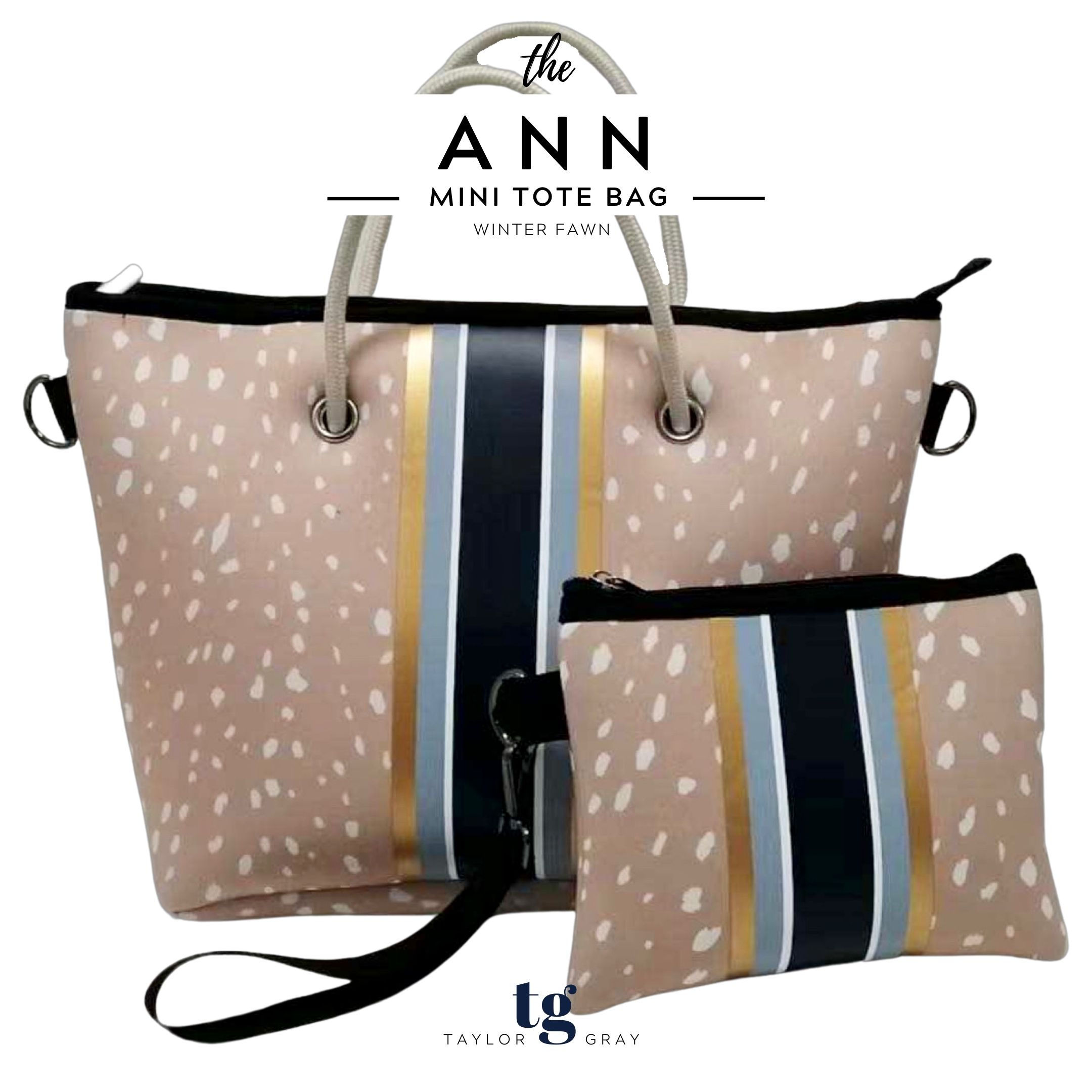 ANN mini neoprene tote bag