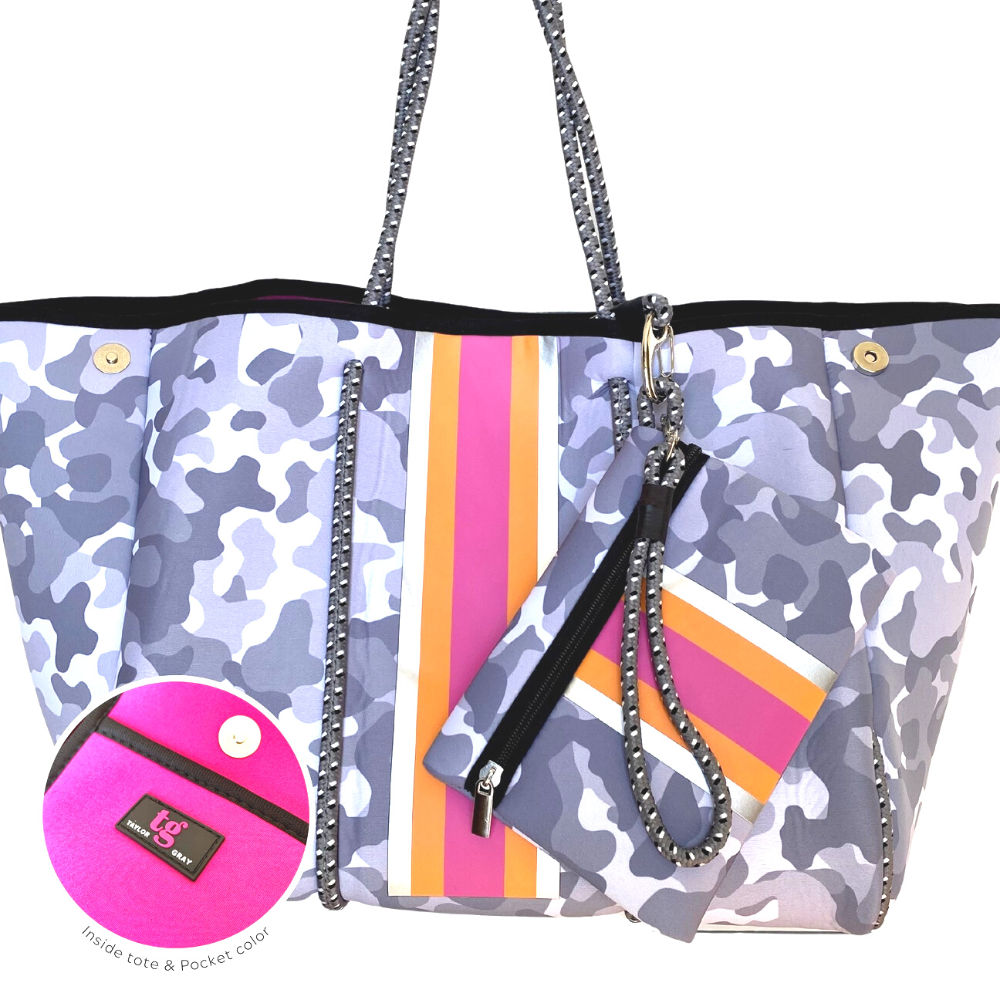 OLIVIA large neoprene tote bag