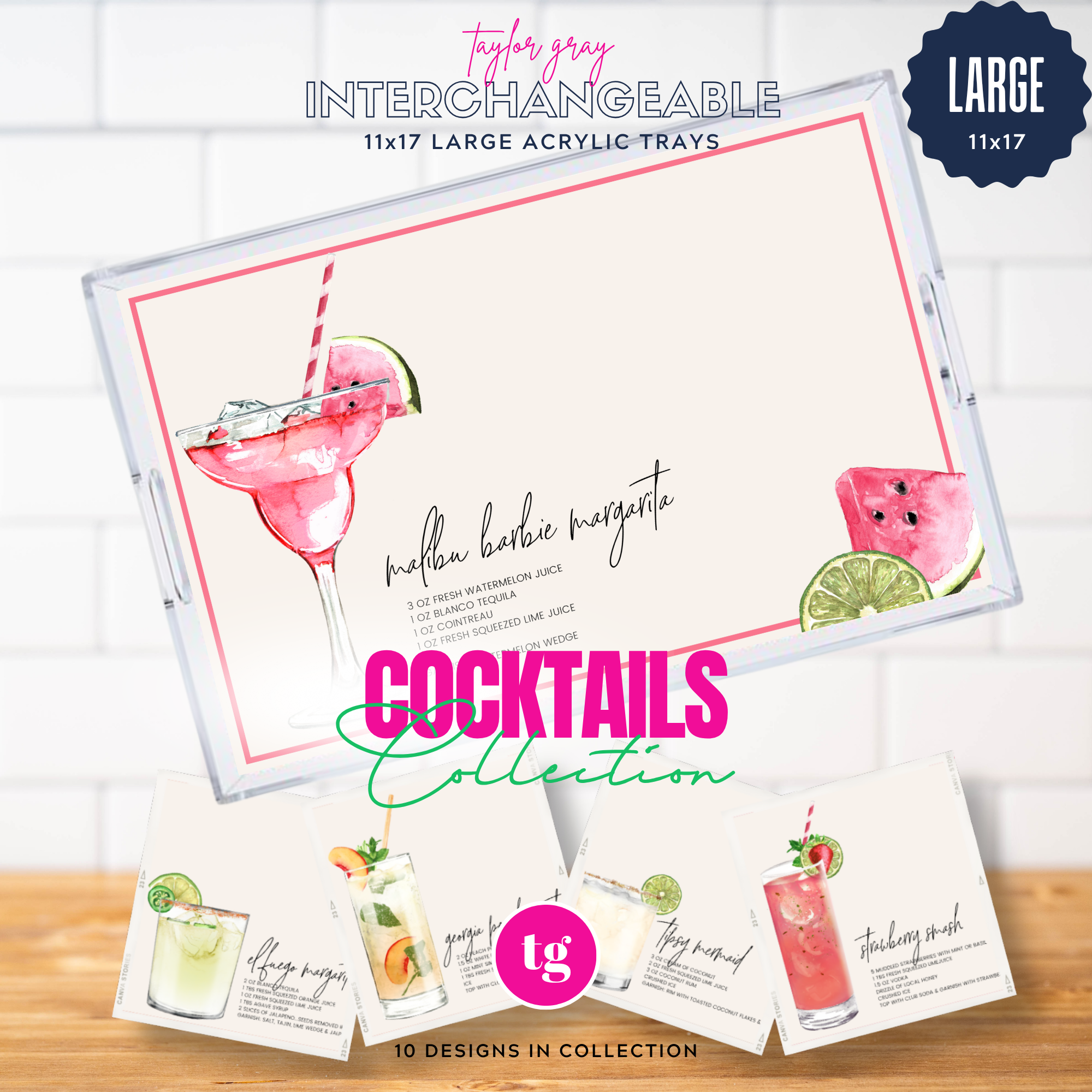 Cocktails insert set ONLY