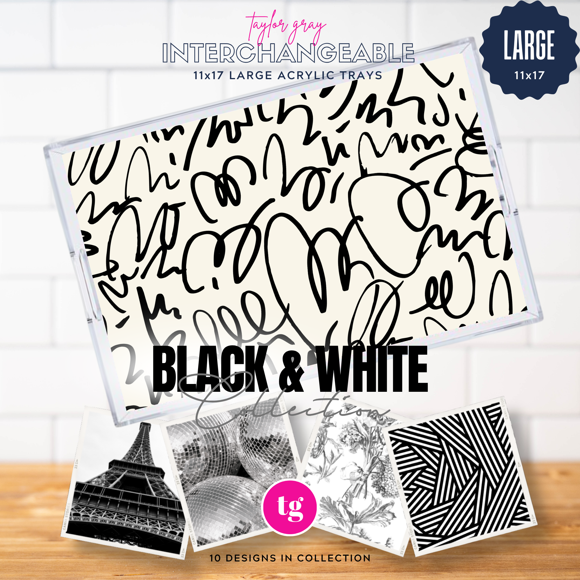 Black and White insert set ONLY