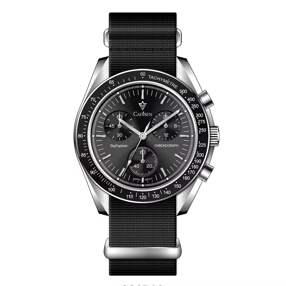 Thumbnail: Cadisen C7064 – 40mm Mecha-Quartz Chronograph | VK68 | 50m