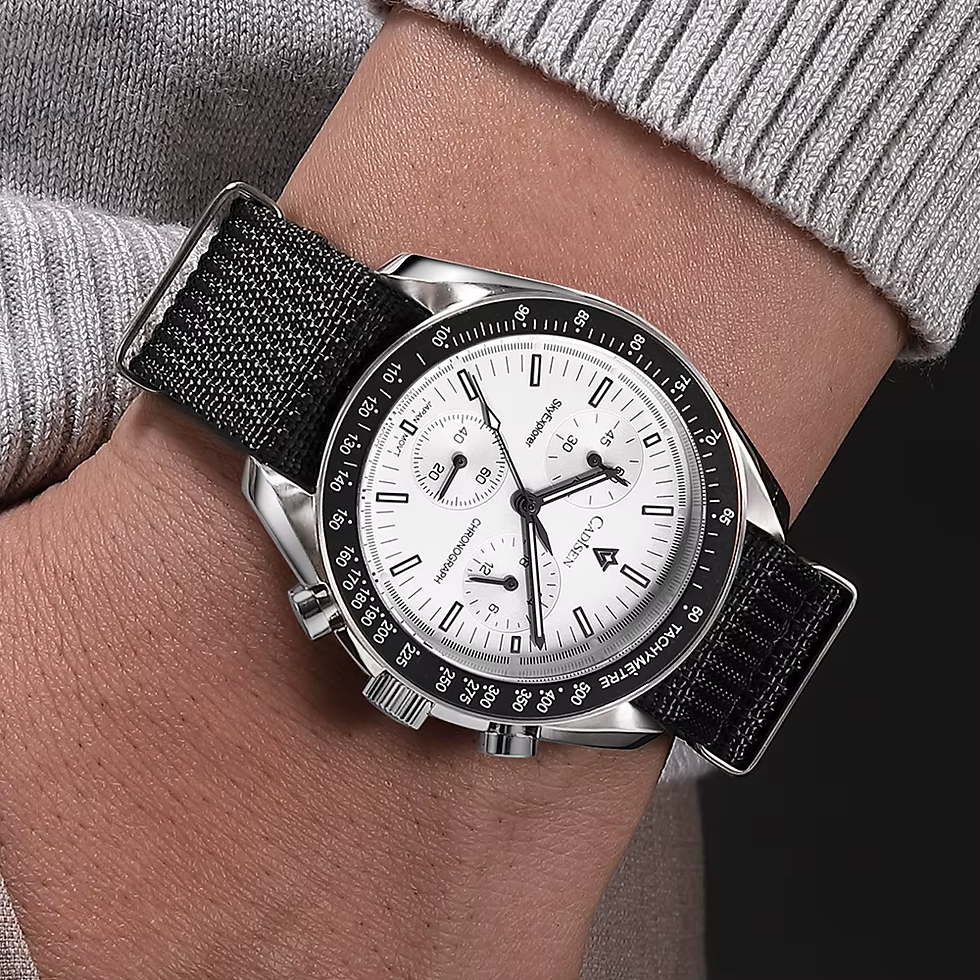 Thumbnail: Cadisen C7064 – 40mm Mecha-Quartz Chronograph | VK68 | 50m