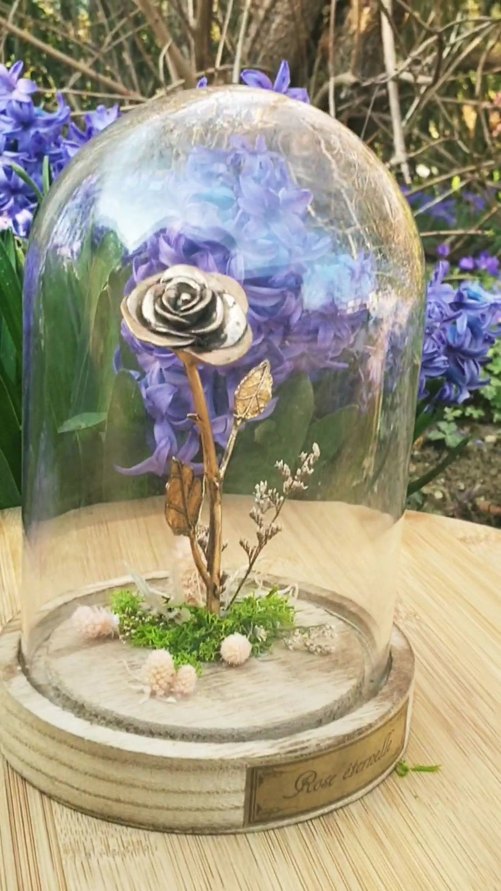 Miniature : Sculpture en Bronze "Rose Eternelle"