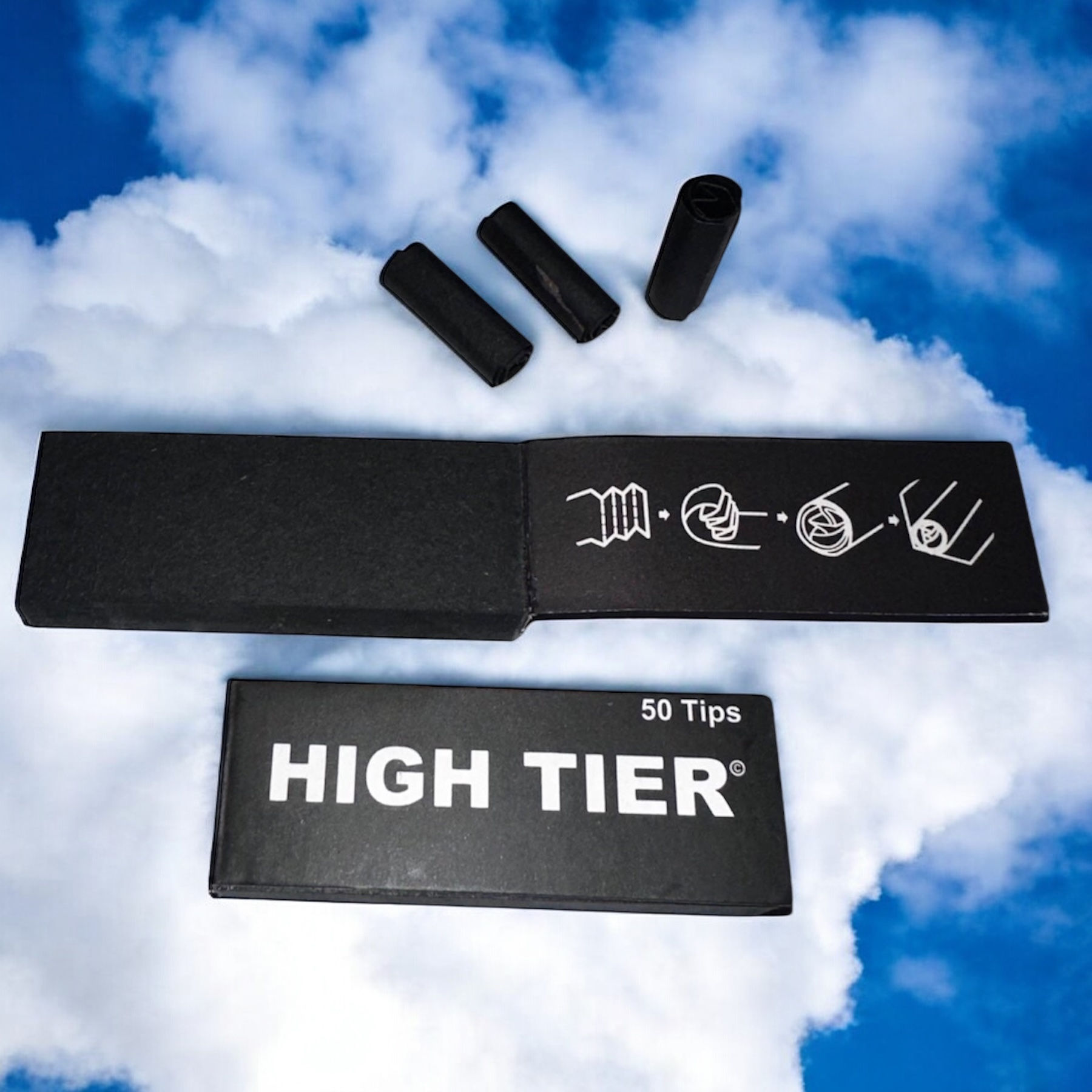 High Tier Black Hemp perforated Rolling Tips - SOLD OUT