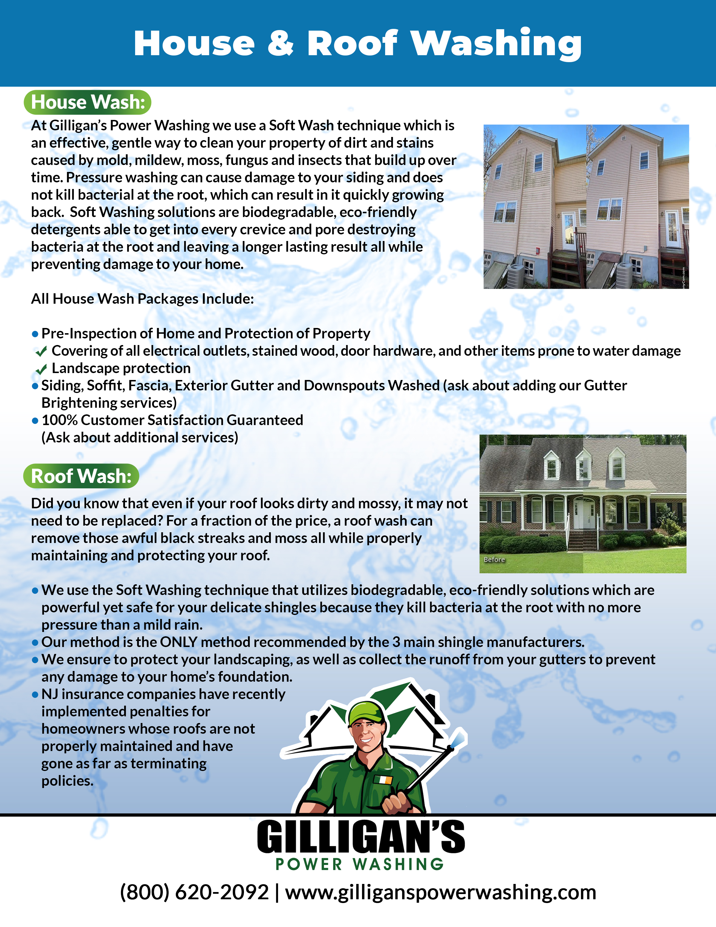 Professional power washing for Washington Township NJ homes
