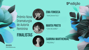 We announce the 3 finalists for the 5th edition of the New Female Drama Award