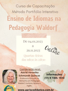 Curso de capacitação
Ensino de idiomas na pedagogia Waldorf.